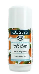 Deodorant roll-on, citrón, 50 ml, bio, doplniteľný, COSLYS